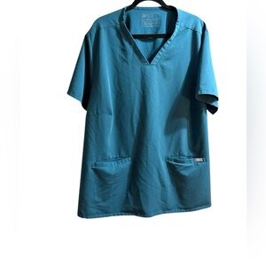 Figs Casma Three-Pocket Scrub Top Sz 6XL Womens Dark Teal Nurse Medical Provider